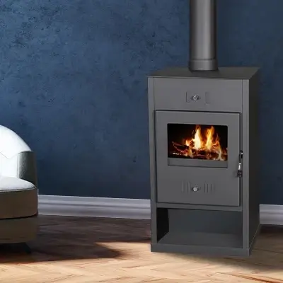Poêle à bois BELLEZA ATLANT CM avec chauffe-plat 15kW – Image 3