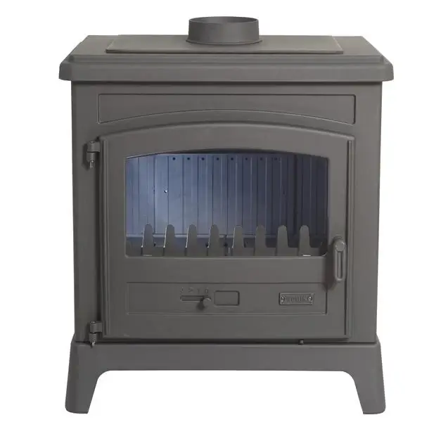 Poêle à bois 10 kW Peint anthracite FONTEVAL – GODIN – Image 4