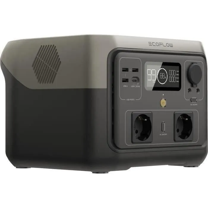 Générateur electrique portable RIVER 2 MAX, 512 Wh , 2 sortie CA - 500 W au total (surtension 1000 W) – Image 2