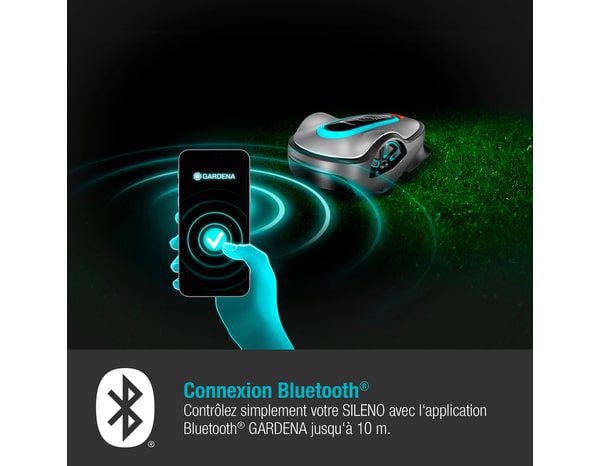 Robot tondeuse connecté Sileno life 1000m² Bluetooth - Gardena – Image 7