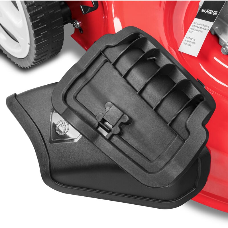Tondeuse à gazon GREENCUT GLM770X - Essence 165cc - 6cv - 4 temps OHV moteur - Automoteur - Double tranchant - Lame acier 460mm - 18 hauteur de coupe réglable - Panier d'une capacité de 55L – Image 3