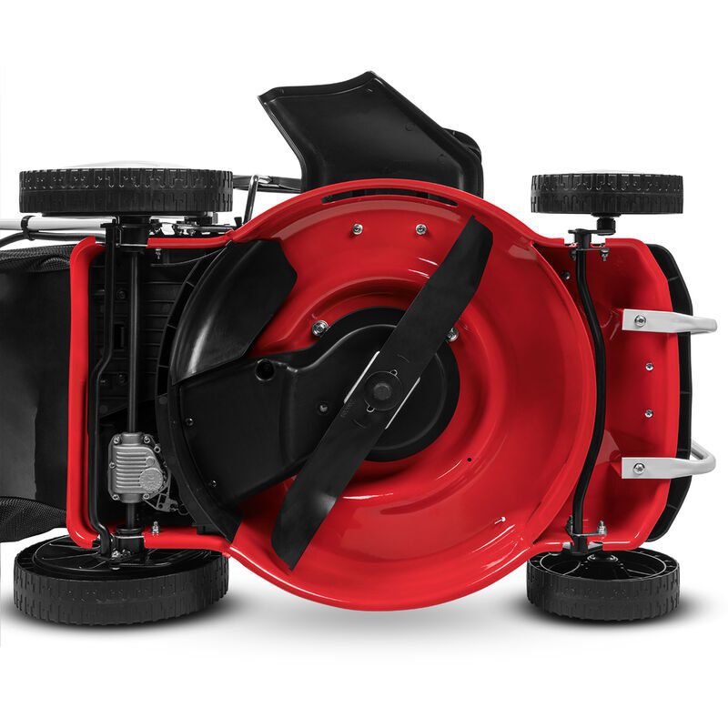 Tondeuse à gazon essence GREENCUT GLM770XE - 150cc 4cv - Démarrage électrique 4 temps automotrice - Lame acier double tranchant 460mm 18 - Hauteur de coupe réglable - Panier d'une capacité de 55L – Image 2