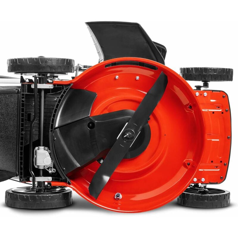 Tondeuse à gazon à essence GREENCUT GLM880XE - 224cc 7.5cv - Démarrage électrique 4 temps automoteur - Double lame acier 530mm 21 - Hauteur de coupe réglable - Panier d'une capacité de 65L – Image 5