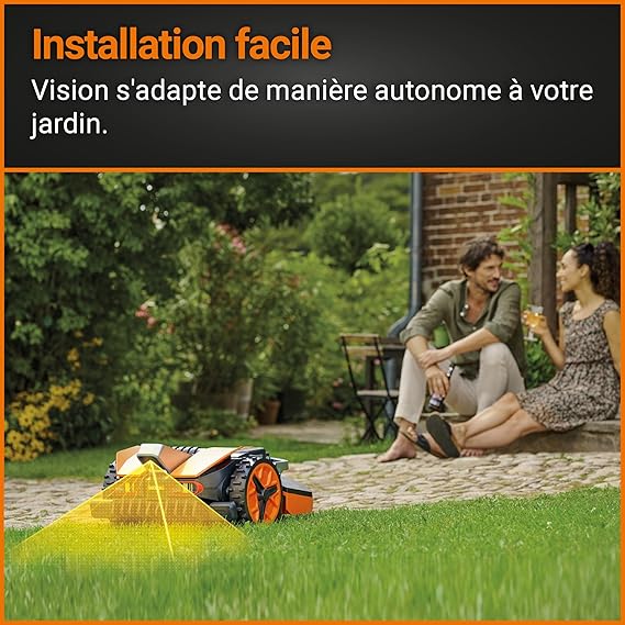 WORX - LANDROID Vision - 600 m² - WR206E.1 - Robot Tondeuse connecté sans Fil périphérique – Image 2