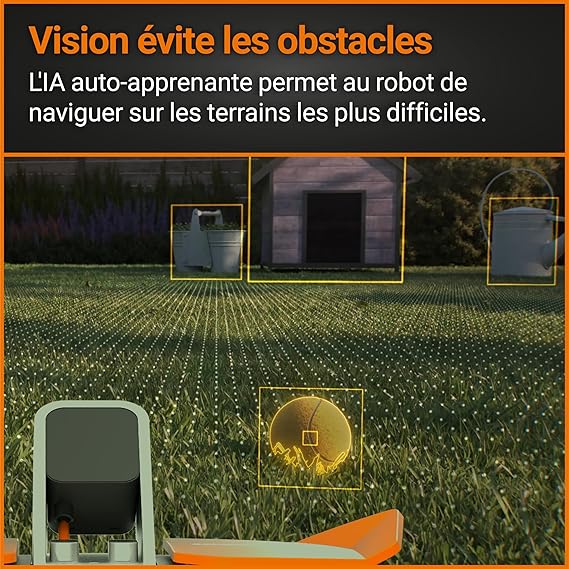 WORX - LANDROID Vision - 600 m² - WR206E.1 - Robot Tondeuse connecté sans Fil périphérique – Image 4