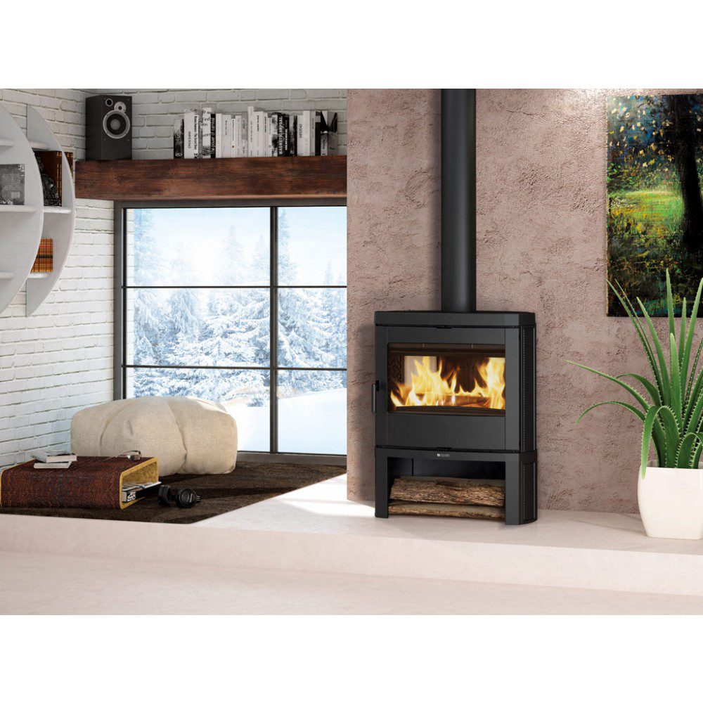 Poêle à bois - 9 kW - fonte émaillée - Jennifer 2.0 LA NORDICA EXTRAFLAME – Image 2
