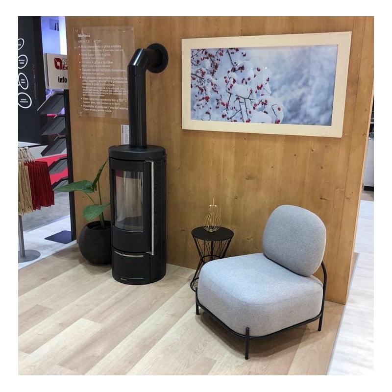 Poêle à bois en fonte raccordable - LA NORDICA Marlena 7.5 kW – Image 4