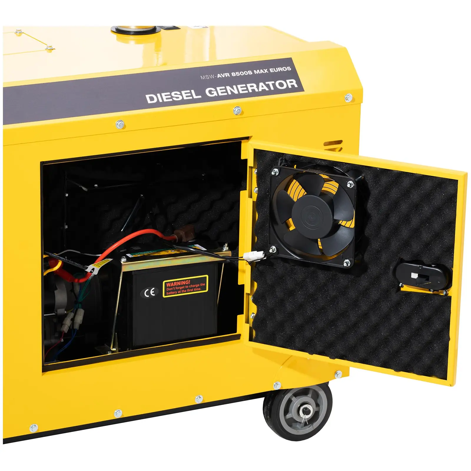Groupe électrogène diesel - 7220 / 8500 W - 30 L - 240/400 V - mobile - AVR – Image 4
