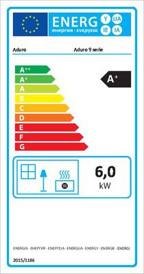 Poêle à bois 6 kw Aduro 9.6 Flamme verte 7 étoiles ADURO – Image 2