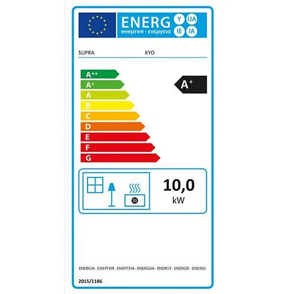 Poêle à bois fonte 10kw noir - kyo – Image 2