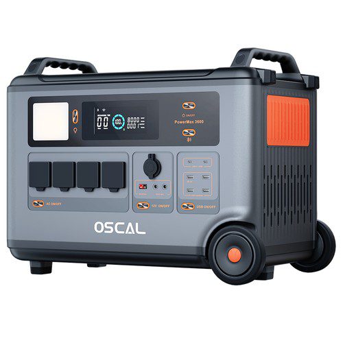 Blackview Oscal PowerMax 3600 Centrale électrique robuste, batterie LiFePO4 de 3600 Wh à 57600 Wh, 14 prises, 5 modes d'éclairage LED, signal en code Morse – Image 8