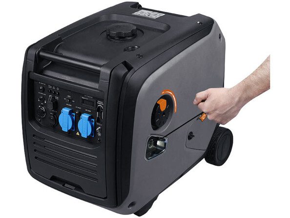 Groupe électrogène à essence 3500 W / 2x 230 V avec trolley BIG-265 Revolt – Image 4
