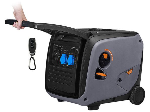 Groupe électrogène à essence 3500 W / 2x 230 V avec trolley BIG-265 Revolt – Image 6