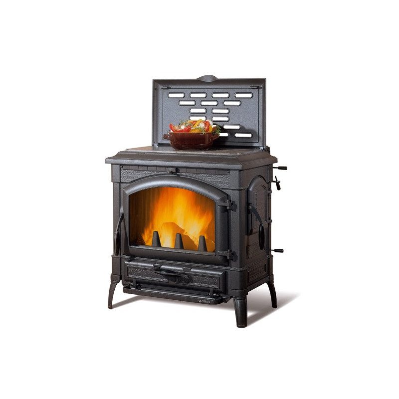 Poêle à bois avec chauffe plat Isotta con cerchi Evo 11,9 kw La Nordica – Image 2