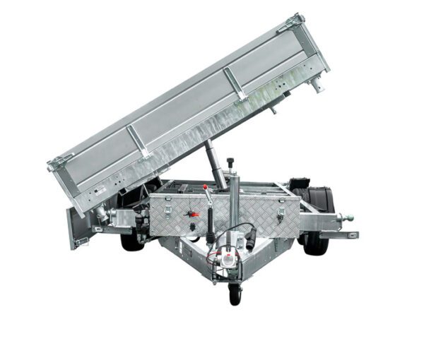 REMORQUE BENNE HYDRAULIQUE 3 ESSIEUX 400×200 UNITRAILER TASKER 400/3C 3500 KG – Image 8
