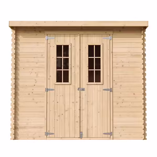 Abri de jardin en bois - Stockage extérieur l239xL142xH200cm/2.63 m2 - Petit abri à outils, Local à vélos - TIMBELA M310 C – Image 4