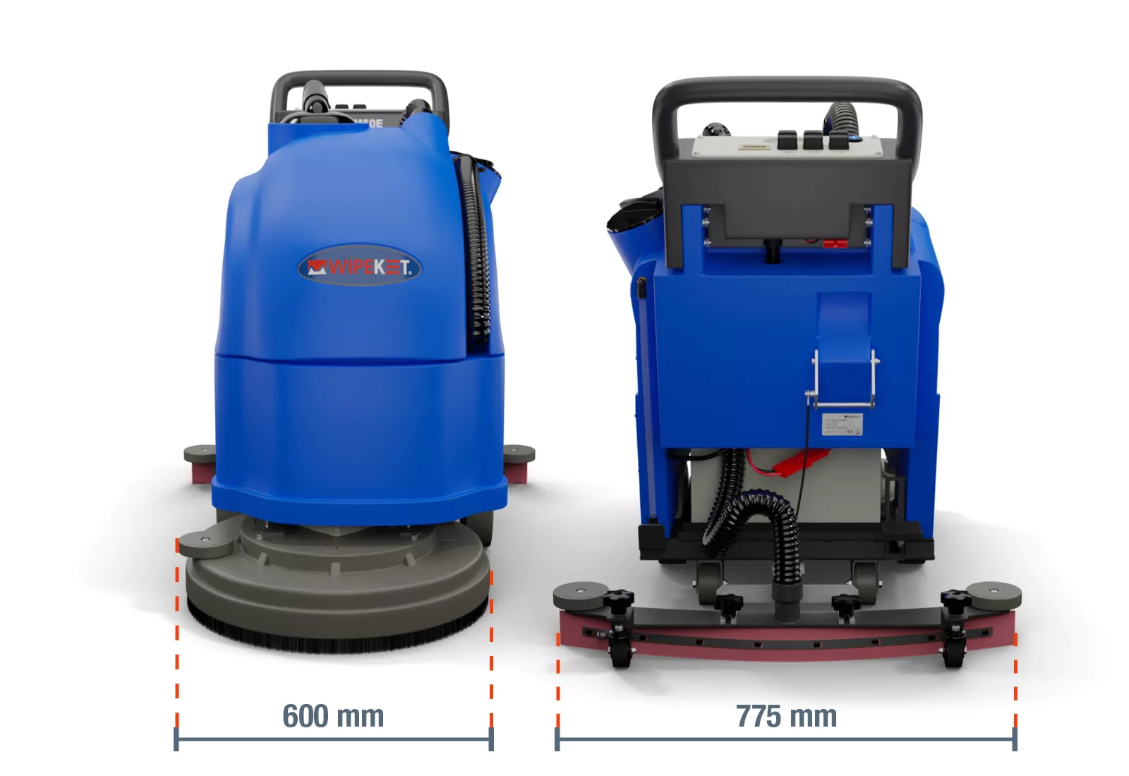 Autolaveuse SWM50E avec batterie 2.200 m²/h, diamètre de brosse 490 mm, wipeket – Image 4