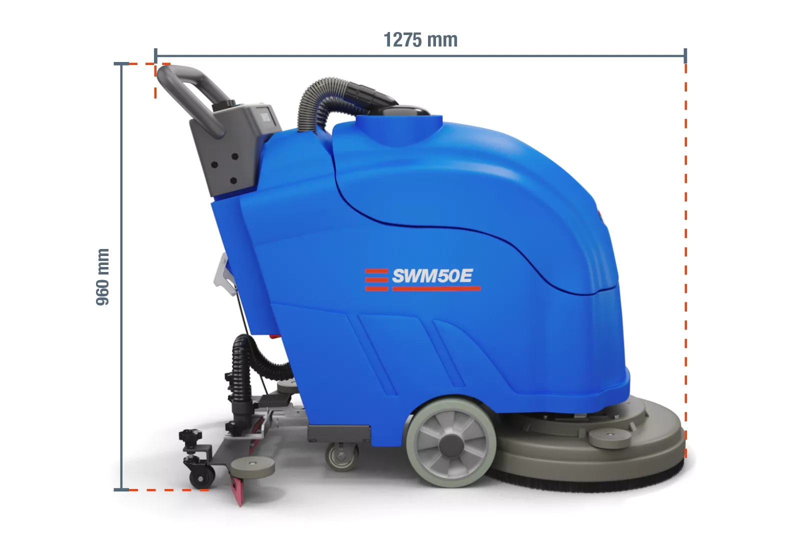 Autolaveuse SWM50E avec batterie 2.200 m²/h, diamètre de brosse 490 mm, wipeket – Image 3