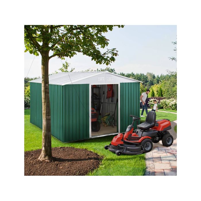 HABITAT ET JARDIN Abri De Jardin Métal "rosas" - 7,06 M² - Vert – Image 2