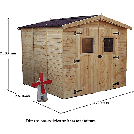 Foresta ED 2424.01 abri de jardin Abri en bois – Image 2