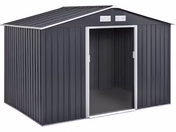 Abri de jardin métal "Vegas" - 5,29 m2 (4,83 m2 au sol) - Gris – Image 2