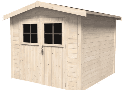 Abri de jardin en bois "Henri" 5,36 m² - Dim. hors tout : L. 2,30 x P. 2,34 x H. 2,12 m – Image 2