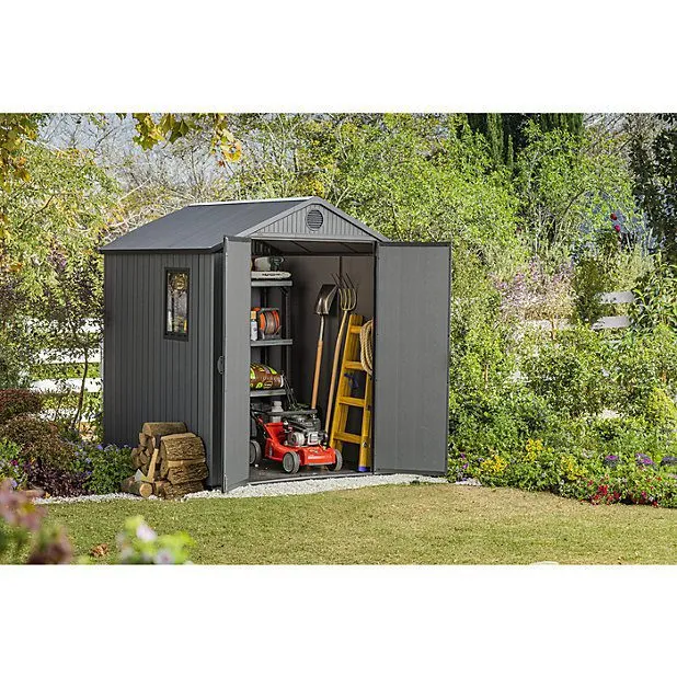 Abri de jardin DARWIN 66 en résine - KETER - gris - 3,3 m² – Image 2