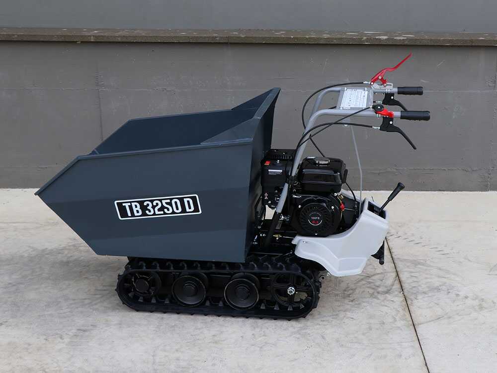Brouette à chenilles BlackStone TB 3250 D - Caisson dumper manuel - capacité de charge maximale 320 Kg – Image 5