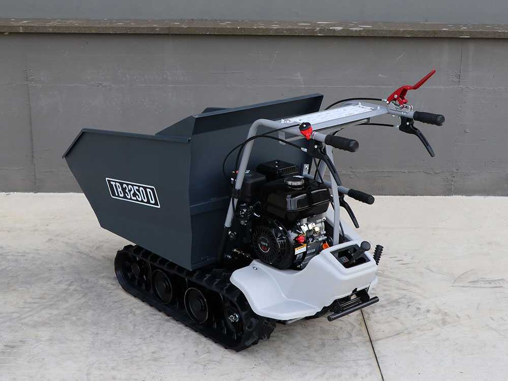 Brouette à chenilles BlackStone TB 3250 D - Caisson dumper manuel - capacité de charge maximale 320 Kg – Image 8