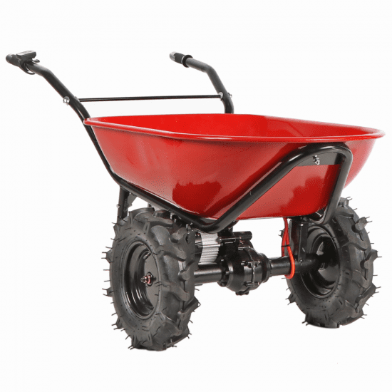 Brouette électrique avec roues traktor Geotech CAR 260T-100 - Batterie de 40V et 6 Ah – Image 5