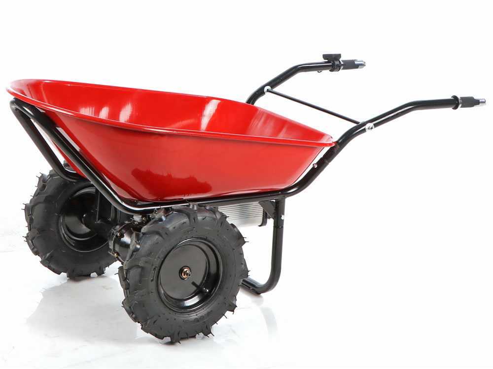 Brouette électrique avec roues traktor Geotech CAR 260T-100 - Batterie de 40V et 6 Ah – Image 4