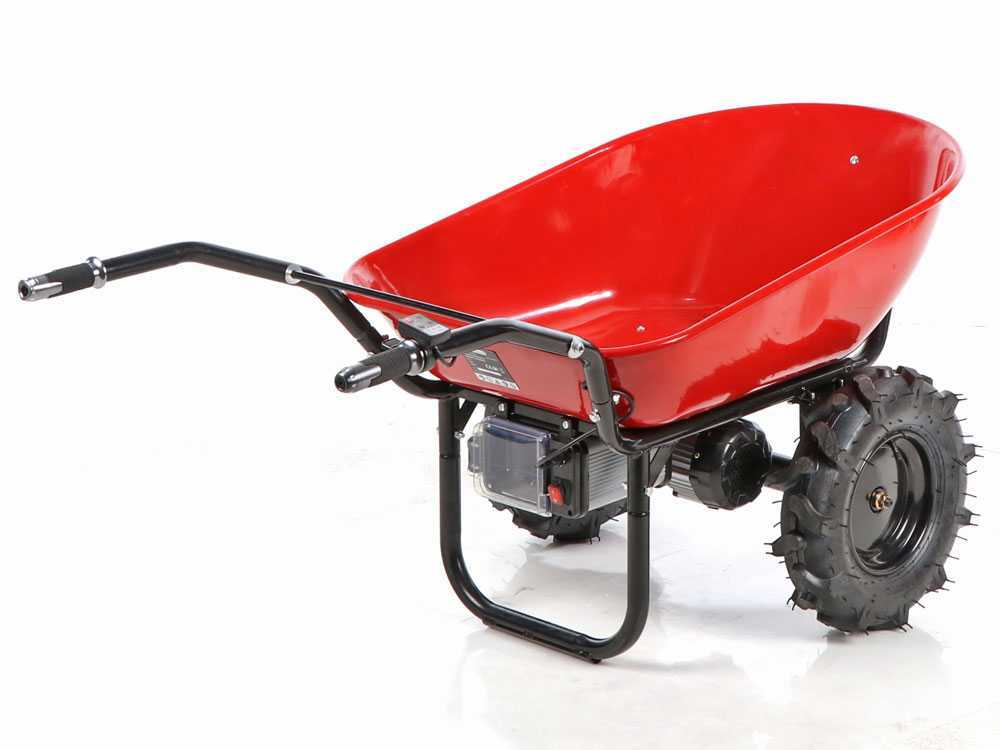 Brouette électrique avec roues traktor Geotech CAR 260T-100 - Batterie de 40V et 6 Ah – Image 7