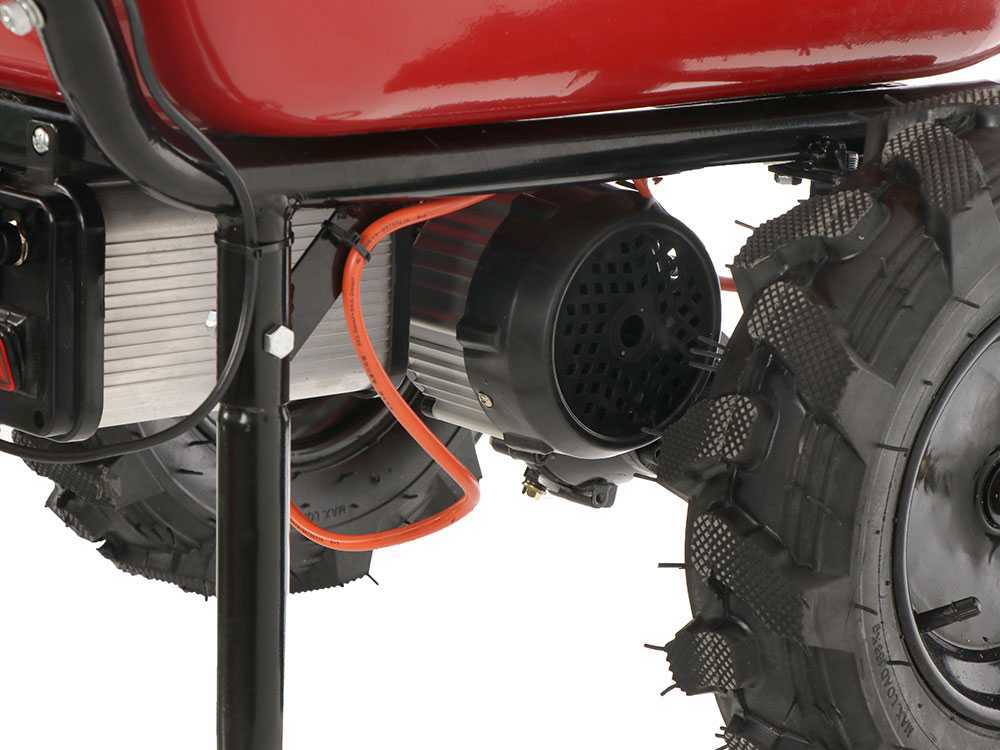 Brouette électrique avec roues traktor Geotech CAR 260T-100 - Batterie de 40V et 6 Ah – Image 6