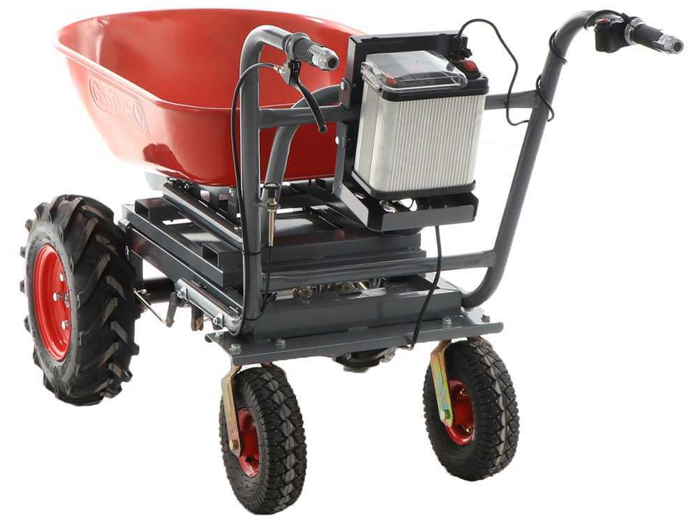 Brouette électrique à batterie Geotech CAR 300T-100 - Batterie de 40V et 6 Ah – Image 5
