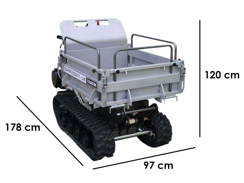 Brouette à moteur Blackstone TB-PRO 5500 FT-Lift - Benne relevable à pantographe – Image 2