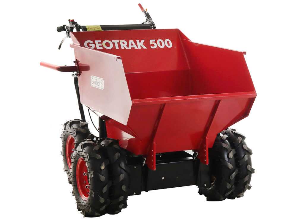 Brouette à moteur GeoTechPro GEOTRAK 500 - benne dumper 500 kg - 6 roues motrices – Image 4