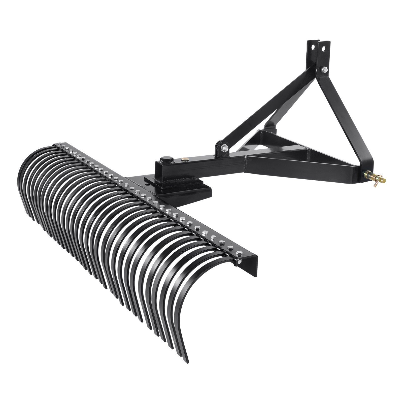 VEVOR Râteau déchaumeur à gazon à 3 points catégorie 1 1525 mm avec accessoires – Image 6