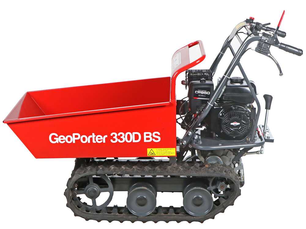 GeoTech GeoPorter 330D BS - Brouette à moteur - benne dumper charge 300 kg – Image 4