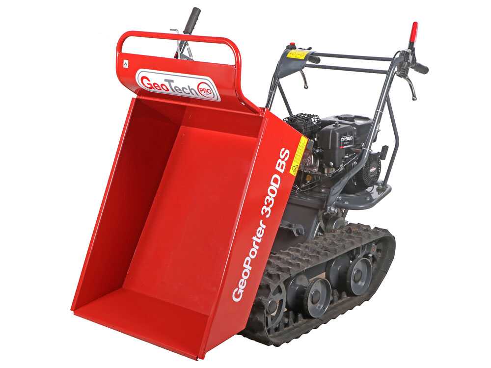 GeoTech GeoPorter 330D BS - Brouette à moteur - benne dumper charge 300 kg – Image 8