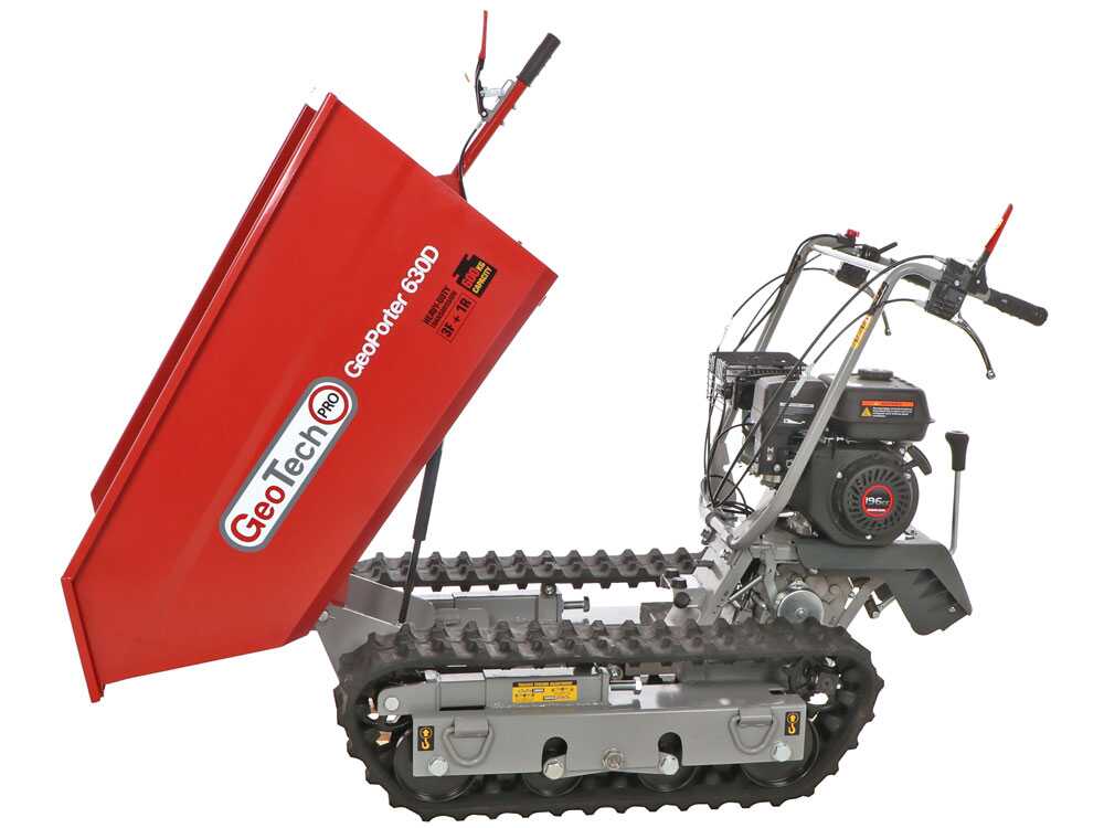 GeotechPro GeoPorter 630D - Brouette à moteur sur chenilles - Benne dumper 600Kg – Image 3
