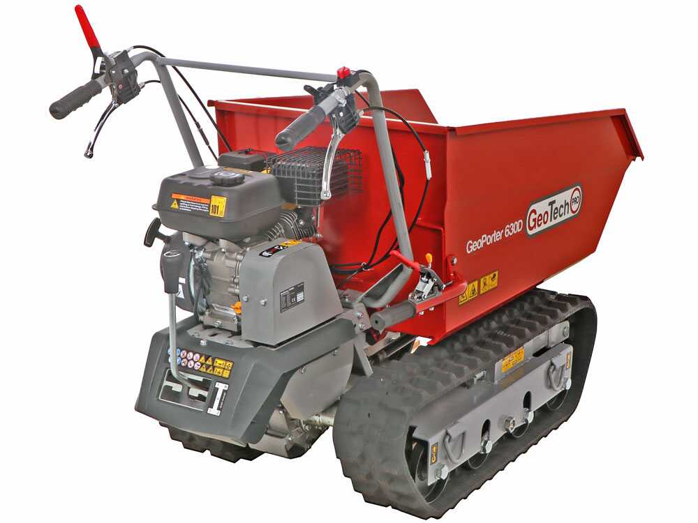 GeotechPro GeoPorter 630D - Brouette à moteur sur chenilles - Benne dumper 600Kg – Image 4