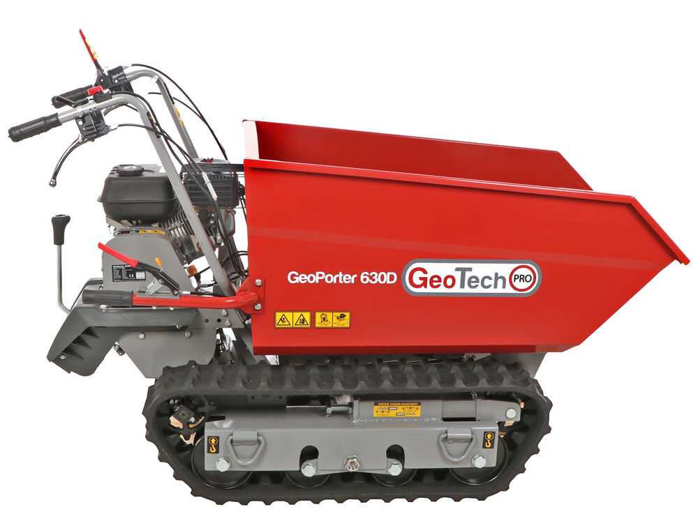 GeotechPro GeoPorter 630D - Brouette à moteur sur chenilles - Benne dumper 600Kg – Image 5