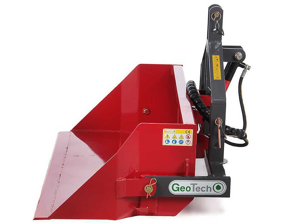 Godet arrière hydraulique pour tracteur GeoTech de 120 cm - Série médium - Charge 300Kg – Image 4