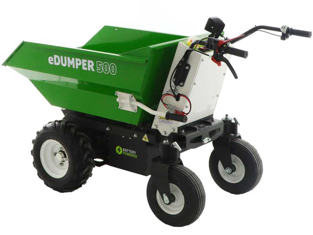 GREENBAY eDumper 500 - Brouette électrique à batterie - 48V 32Ah – Image 7