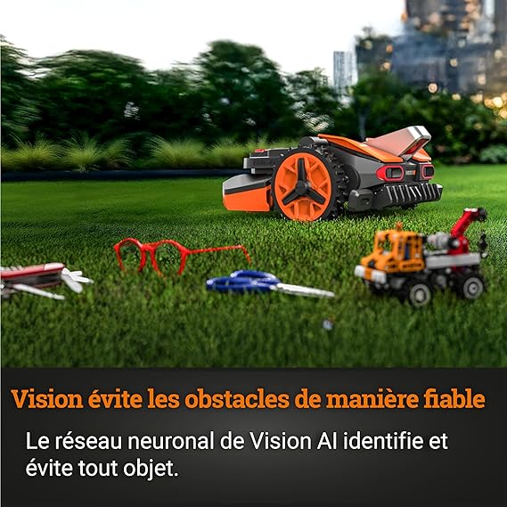 WORX LANDROID Vision WR206E.1, Robot Tondeuse sans Fil périphérique 600 m² Surf.Max 700 m² – Image 4
